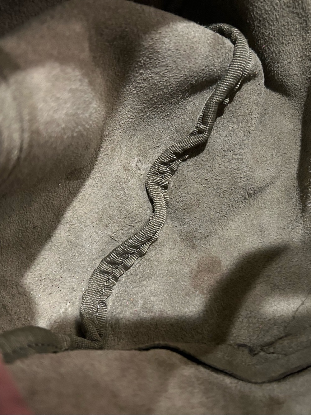 HOBO Olive Green Suede Slouch Hobo Bag - Picture 7 of 7
